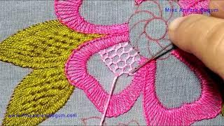 Classical Hand Embroidery for Beginners at Home, Easy method of Embroidery, Catchy  Embroidery-286