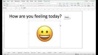 Create an emoji dashboard in MS Excel