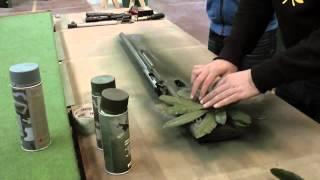 Urban Leaf Camo tutorial with Fosco Army Paint - Airsoft Sniper Rifle