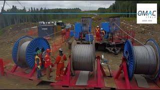 Stringing extra high voltage in Canada