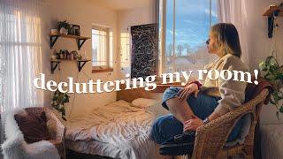 Decluttering my room AGAIN (how to declutter for a calm space) | spring cleaning 2/4 