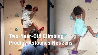 Two-Year-Old Climbing Prodigy Astounds Netizens