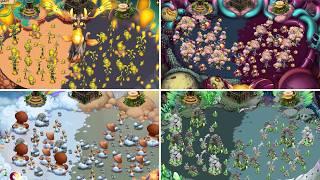 Mirror Light Island, Mirror Psychic Island, Mirror Faerie, Mirror Bone | My singing monsters 4.5