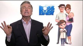 THE BOSS BABY interview with Alec Baldwin - Glengarry Glen Ross, Donald Trump impression SNL