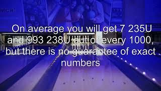 How do the odds of producing Uranium-235 and Uranium-238 work?