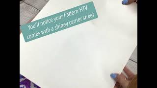 Pattern HTV TUTORIAL with the carrier - MIVinylWorld.com