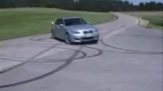 BMW M5 E60 V10 launch and drifting