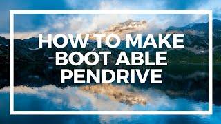 How to make bootable pendrive for all windows || pendrive bootable kaise kare ||