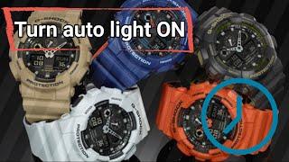 How to Turn on auto light of any  G-shock watches.