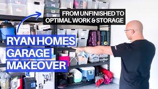 DIY Garage Storage Makeover in Our New Construction Home | Garage Ideas 2021 Ryan Homes Corsica