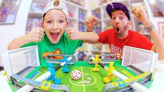 Father & Son PLAY FLIP KICK SOCCER! (Ultimate Fooseball)