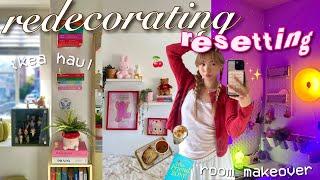 REDECORATING & RESETTING  girly room makeover, life reset, IKEA shopping, daily life