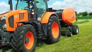 2018 Kubota M7151 Tractor With BF3225 Round Baler