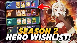 Updated Season 2 Hero Wishlist! Meta Choices/Teams!【AFK Journey】