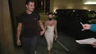 Gleb Savchenko and Elena Belle outside Craig's Restaurant in West Hollywood