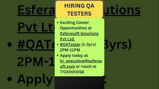 Testing Jobs | Manual Testing| QA Jobs| Rd Automation Learning