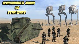 [Star Wars vs Warhammer 40k] Galactic Empire vs Imperial Guard! - Men of War: Assault Squad 2