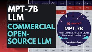 MPT-7B LLM: NEW Open-Source Commercially Usable LLM by MosaicML