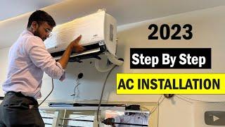 Split Air Conditioner Installation Step By Step (2023) | Actual Installation Cost