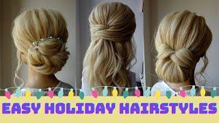 holiday hairstyles - easy Christmas party hair tutorial