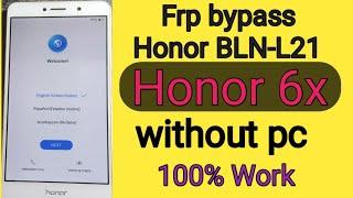 Honor X6 (BLN-L21) Frp bypass without PC update 2023