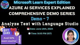 Azure AI services explained: AI-900 lab demos - Analyze text with Language Studio - #azure #tutorial