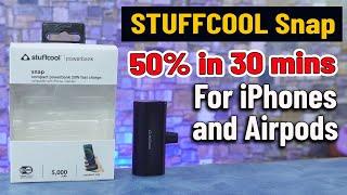 Stuffcool Snap 5000mAh Lightning Power Bank with 20W PD Output  