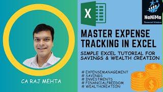 Mastering Expense Tracking: Simple Excel Tutorial for Savings & Wealth Creation I #NaNiMaFisdom