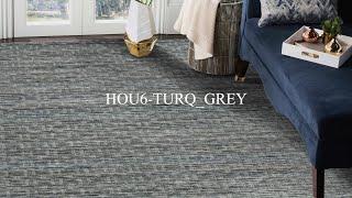 HAND-WOVEN RUGS | HOU6 TURQ GREY