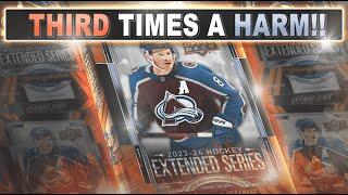 THIRD TIMES A HARM!!! - 23/24 Upper Deck Extended Series Hobby Box - Hockey Card Break