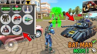 BAT-MAN Transformer Tank Mods In Rope Hero Vice Town