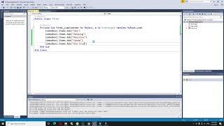 How to use ComboBox and ListBox in Visual Studio Programming