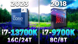 Core i7 13700K (2023) vs Core i7 9700K (2018) | 5 Years Difference