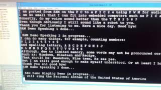 English text to speech on a PIC24 microcontroller