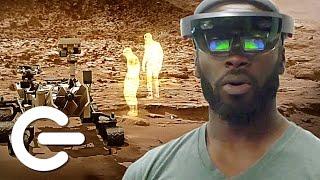 NASA's Mars Hololens Demo - The Gadget Show