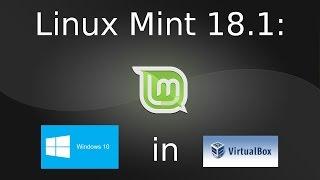 Linux Mint: Windows 10 in Virtualbox