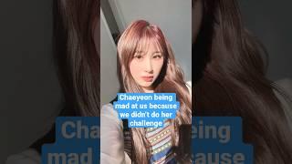 Chaeyeon being mad at us because we didn’t do the knock challenge #kpop #funny #chaeyeon #dance