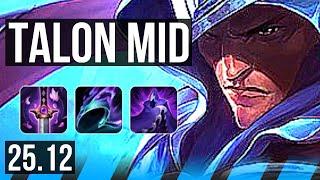 TALON vs RYZE (MID) | Legendary, 17/3/9 | KR Master | 25.12