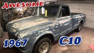 1967 C10 restoration rust repair. Home repairs and paint