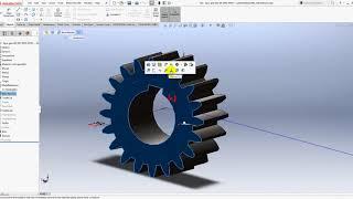 Создание шестерни с помощью Tool box в Solidworks