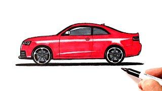 Drawing an Audi | How to draw an Audi | Ehedov Elnur