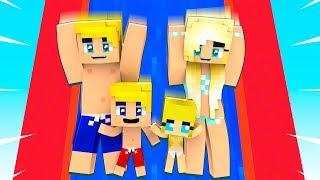 VADO Negli SCIVOLI al MARE con DOLCETTA e FIGLI!! - Famiglia su Minecraft #56