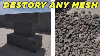 Making a Destructible Mesh in Unreal Engine