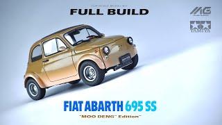 Fiat Abarth 695ss "Moo Deng" Edition | Tamiya | 1/24 | Scale Model Building | ASMR |