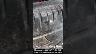 Handheld laser marking tires #lasermachine #lasermarking #marking