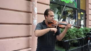 Украина, Одесса, Дерибасовская, Скрипач Роман / Ukraine, Odessa, Deribasovskaya, Violinist Roma