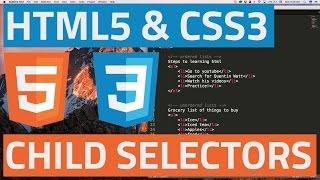 HTML5 and CSS3 beginner tutorial 21 - Child selectors