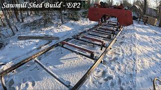 Building a new sawmill shed (ep2) - Installing the Sawmill