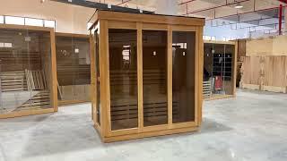 Smartmak® Modern Box Outdoor Sauna Square 2