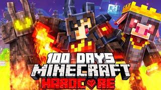 I Survived 100 Days as a PYROMANCER in Hardcore Minecraft...